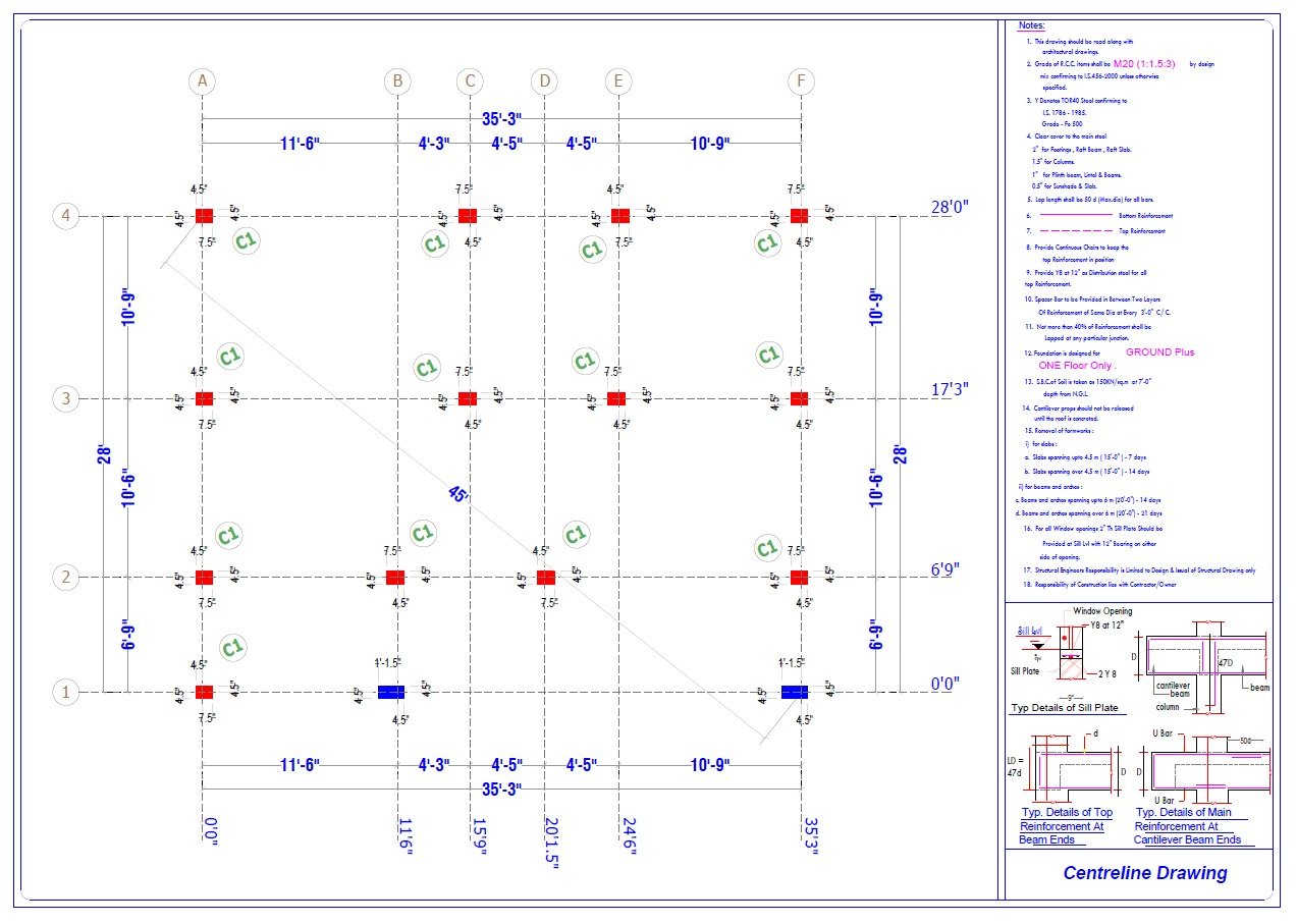 Slab Structural Drawing